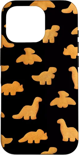 Miniatura 20 de Patrón de pepitas de pollo para iPhone XR Dinos Estuche negro realista divertido Dino