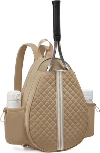 Miniatura 23 de Mochila de tenis Sucipi, mochila de tenis acolchada con bandolera cruzada, bolsas para raquetas de tenis resistentes al agua para mujeres y hombres