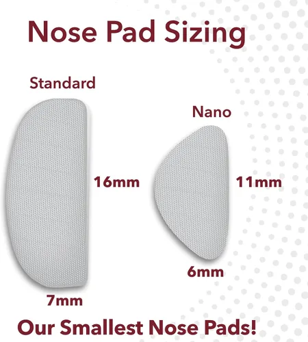 Miniatura 8 de Setex Gecko Grip Nano 0.6mm Antideslizantes Almohadillas para Nariz de Gafas, (15 Pares Negros), Las Más Pequeñas y Delgadas Disponibles, Fabricadas