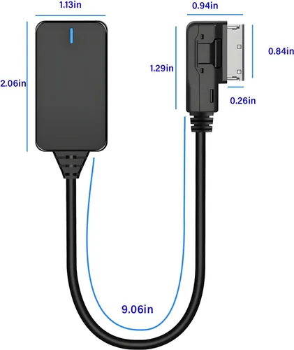 Miniatura 2 de AMI - Adaptador de audio Bluetooth para Audi MDI MMI 3G, adaptador Bluetooth 5.0 compatible con Bluetooth Kit de coche para VW Audi Q5 A5 A7 R7 S5