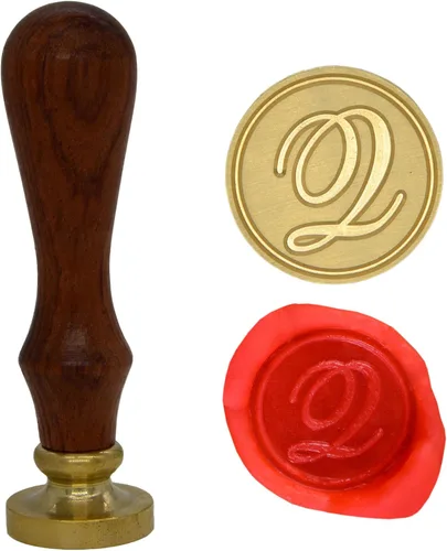 Miniatura 7 de Wax Seal Stamp Letter A-Z, Alphabet Initial Sealing Stamp for Christmas & Thanksgiving Cards, Wedding Invitation W-S-2 (Letter A)
