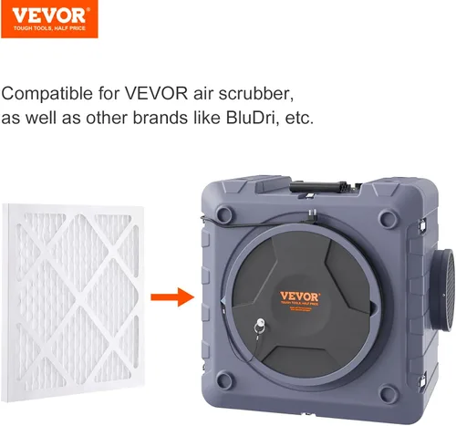 Miniatura 7 de VEVOR Filtro de aire HEPA, repuesto de filtro de aire de 16 x 19 pulgadas, filtros de etapa 3 de alta eficiencia compatibles con BlueDri y VEVOR