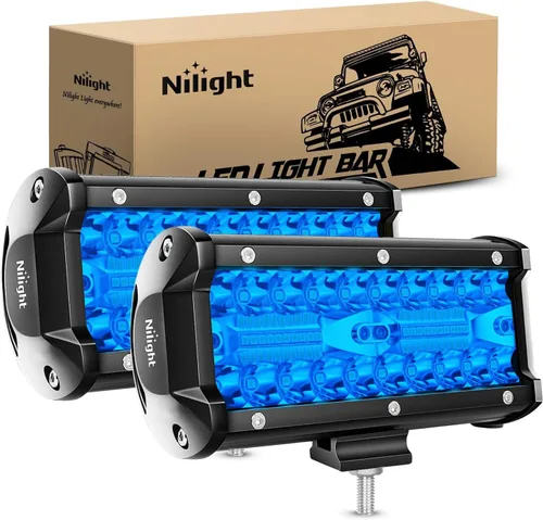 Miniatura 20 de Nilight Barra de luces LED de 6.5 pulgadas, 120W, combinada de inundación y foco, para todoterreno, conducción antiniebla, iluminación de trabajo