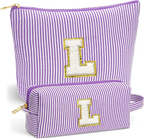 Miniatura 10 de Set de Bolsos de Maquillaje de Viaje - Bolso Inicial de Aseo de Viaje, Bolso de Cosméticos Portátil Bolso de Maquillaje de Viaje con Artículos Azul