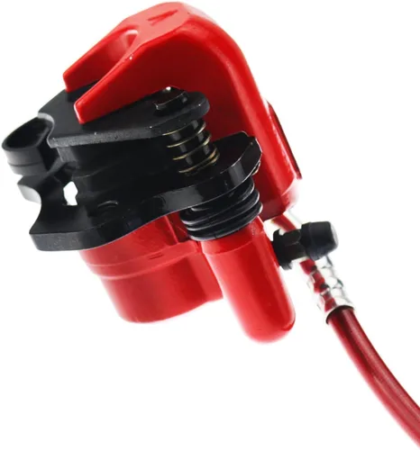 Miniatura 5 de PRO BAT Kit de freno hidráulico trasero para Go Kart con cilindro maestro, pinza, pastilla de freno + rotor de disco para carritos de golf ATV Rojo