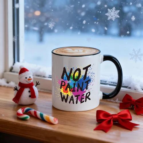 Miniatura 4 de Regalos para profesores de arte, taza de café con agua sin pintar de 11 onzas, regalos de agradecimiento para profesores de arte, artistas