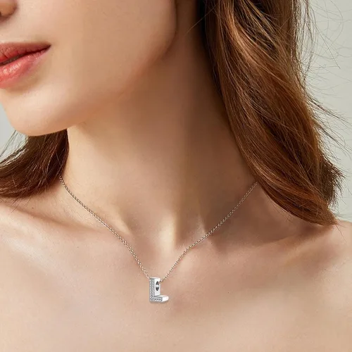 Miniatura 49 de PARCOM Dijes de letras compatibles con pulseras Pandora de plata esterlina S925 con iniciales para pulseras del alfabeto A-Z, cuentas de letras