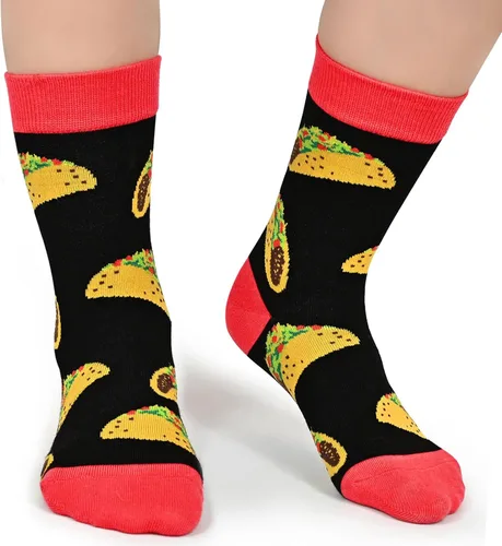 Miniatura 7 de Calcetines para niños y niñas, paquete de 4 a 6 unidades + caja de regalo, novedosos calcetines de pantorrilla coloridos para niños de 2 a 12 años