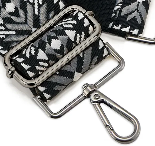 Miniatura 58 de ZOOEASS Hebillas de níquel Correa ancha para el hombro ajustable de repuesto para cinturón de pistola, hebilla de guitarra estilo bandolera