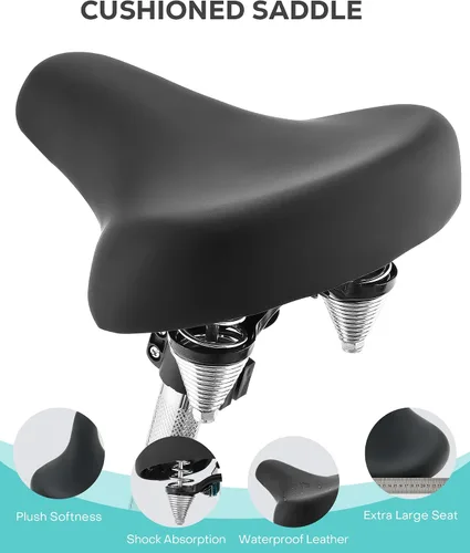 Miniatura 8 de VIRIBUS Triciclo plegable para adultos, triciclo plegable de 20 pulgadas para adultos de 1 o 7 velocidades con cesta, bicicletas plegables de 3