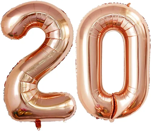 Miniatura 417 de Goer, conjunto de globos de papel aluminio para decoraciones de cumpleaños, globos de las letras de feliz cumpleaños y de números Oro