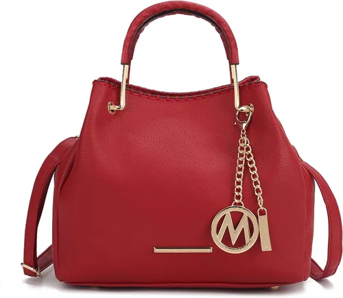 Miniatura 11 de MKF Collection Mia K - Bolso de mano para mujer, de piel vegana, con asa superior, bolso de mano