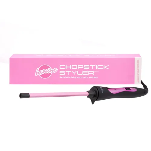 Miniatura 7 de CHOPSTICK STYLER Heroine - Varita rizadora profesional, 3/8 de barril rectangular de cerámica súper delgada para rizos apretados, naturales