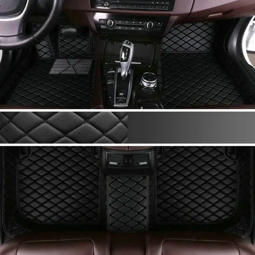 Miniatura 33 de Personaliza los tapetes de cuero de lujo de protección para todo tipo de clima para el 99 % de los automóviles, SUV y camiones según el modelo Beige
