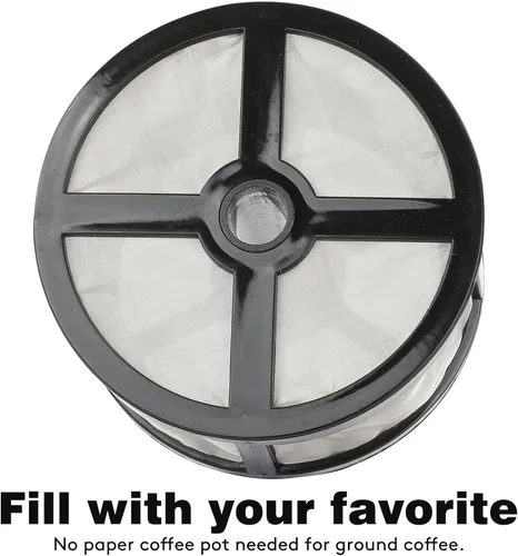 Miniatura 7 de 1 filtro de café reutilizable de 7 a 14 tazas para percolador, cafetera eléctrica, reemplaza los filtros de café de papel, sin BPA, filtros de café