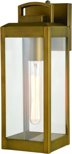 Miniatura 11 de VAXCEL Kinzie - Lámpara de porche para exteriores, 5 pulgadas de ancho x 14.25 pulgadas de alto, linterna negra para exteriores, moderna lámpara
