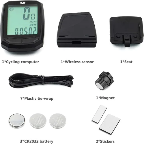 Miniatura 6 de Velocímetro de bicicleta impermeable e inalámbrico para bicicleta de pista, computadora para bicicleta, odómetro con pantalla LCD y múltiples