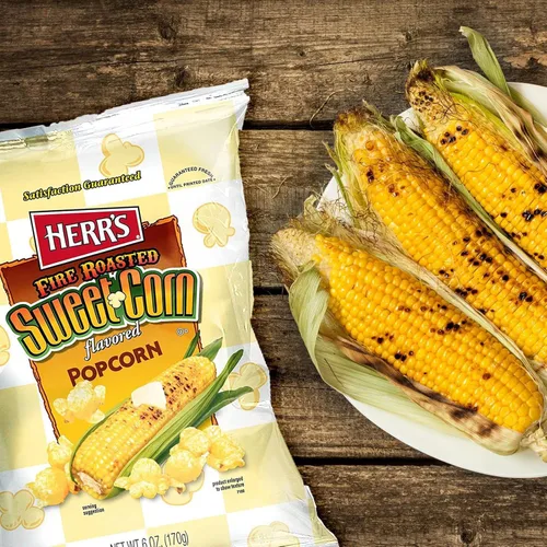 Miniatura 7 de Herr's Palomitas de maíz, sabor a maíz dulce tostado al fuego, 0.875 onzas (paquete de 24 bolsas) - Palomitas de maíz con sabor a maíz dulce