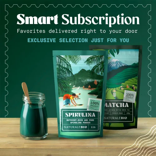 Miniatura 6 de NaturaleBio Polvo de espirulina orgánico 8 oz. Algas espirulina natural y cruda. Vegano y puro. Cultivado en la India en Tamil Nadu. Ideal
