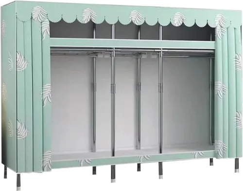 Miniatura 16 de large closets Portable Wardrobe Closet Thickened Steel Pipe Clothes Closet for Bedroom Hanging Large Closet Lightweight Portable Closet Space-saving