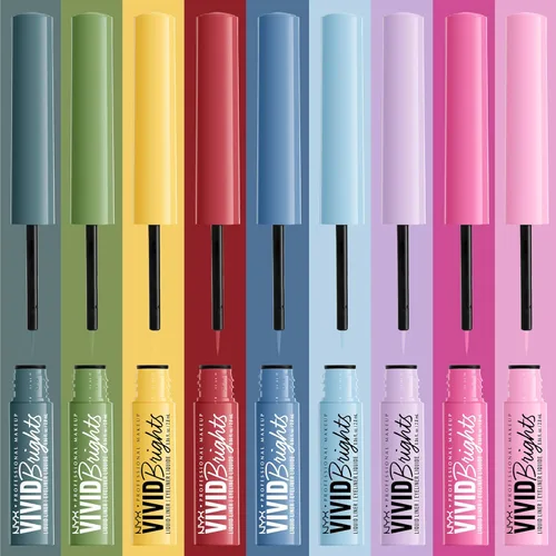 Miniatura 6 de NYX PROFESSIONAL MAKEUP Vivid Brights Delineador Líquido, Delineador de Ojos Resistente a las Manchas con Punta Precisa - On Red 04 en rojo