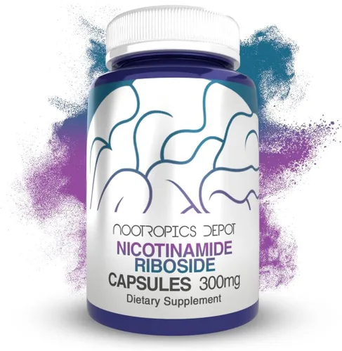 Nootropics Depot Cápsulas de ribósido de nicotinamida | 300 mg | Precursor de NAD+ | 30 unidades | Promueve los niveles de NAD+ | Energía celular