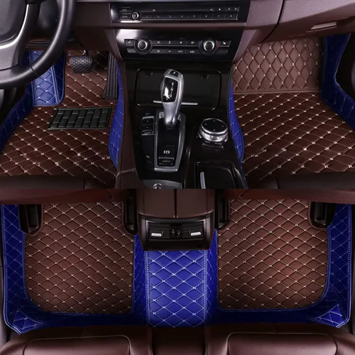 Miniatura 19 de Personaliza las alfombrillas de cuero de protección para todo tipo de clima para automóviles, SUV y camiones según el modelo automotriz (beige)