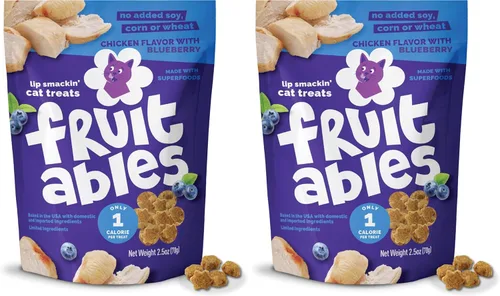 Miniatura 14 de Sorpresas crujientes de frutas para gatos Saludables sorpresas para gatos con ingredientes limitados Bajas en calorías 2.5 onzas