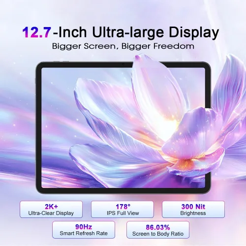 Miniatura 3 de Blackview Tablet de 13 pulgadas con teclado y mouse, pantalla de visualización 2K+, Android 15 18GB+256GB Gaming WiFi, cámara Gemini AI 16MP