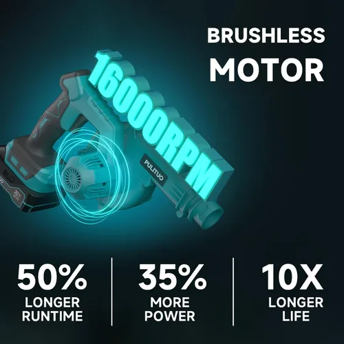 Miniatura 4 de Leaf Blower Cordless with Battery and Charger, Brushless Electric Leaf Blower 150MPH 165CFM- 6 Variable Speed Lightweight Battery Leaf Blowers for