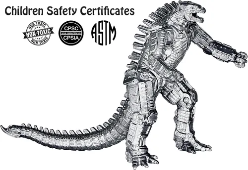 Miniatura 2 de TwCare MechaGodzilla Mecha Monster vs. Kong Figura de acción de juguete, serie de película de 2021 con articulaciones móviles, dinosaurio rey