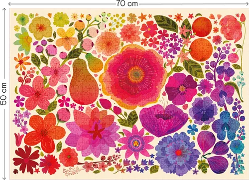 Miniatura 2 de Elena Essex Rompecabezas de 1000 piezas para adultos – Flores en flor Rompecabezas para adultos de 1000 piezas Colorido rompecabezas floral