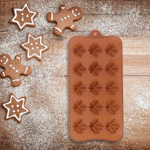 Miniatura 5 de YARNOW Juego de moldes de silicona para hornear de hojas de arce, 2 piezas de moldes flexibles de chocolate para fondant de chocolate para hornear