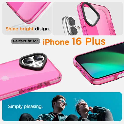 Miniatura 115 de AICase Funda protectora para iPhone 16 compatible con iPhone 16, delgada, ligera, transparente [no amarillenta] Diseño vibrante