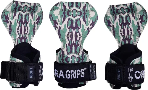 Miniatura 44 de Cobra Grips Weight Lifting Gloves with Adjustable Neoprene Padded Wrist Wraps - Heavy Duty Alternative to Power Lifting Hooks for Deadlifts