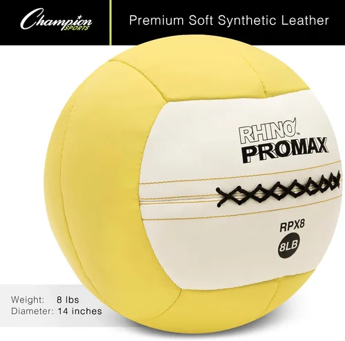 Miniatura 2 de Pelotas de gimnasio Champion Sports Rhino Promax Slam con agarre antideslizante. Pelota de ejercicio Crossfit, TRX, Pliometria, ejercicios mixtos.