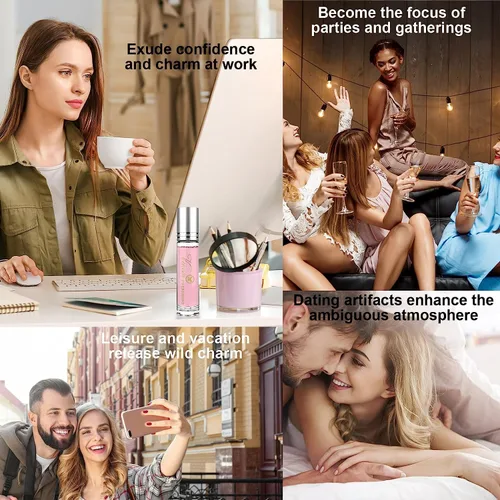 Miniatura 6 de 3 perfumes de feromonas para mujer, perfume Lunex Phero, perfume portátil enrollable de larga duración femenina