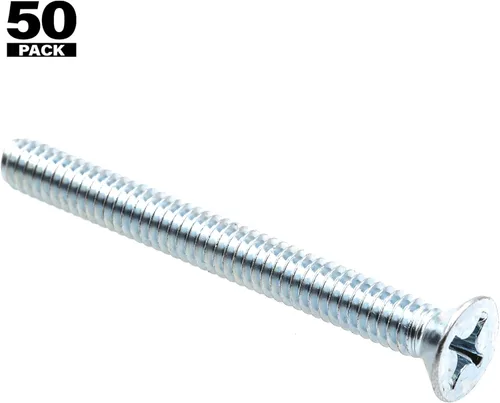 Miniatura 3 de Prime-Line 9002030 Tornillos de máquina, cabeza plana, Phillips Drive, 1/4 In.-20 X 2-1/2 pulgadas, acero chapado en zinc (paquete de 50)