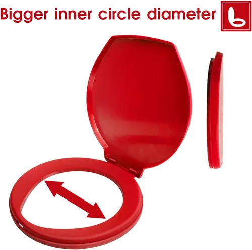 Miniatura 2 de Asiento de inodoro portátil para cubo de 5 galones de emergencia al aire libre, camping, a presión, funda de inodoro para adultos y niños