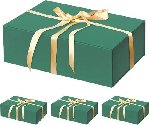 Miniatura 10 de HavrePac Paquete de 4 Cajas de Regalo Grandes 35x23x11 cm Cajas de Regalo de Lujo con Tapas, Caja de Regalo con Cierre Magnético para Empaquetado