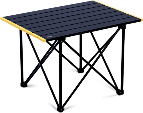 Miniatura 20 de iClimb Mesa plegable de camping compacta ultraligera con bolsa de transporte (plata - L)