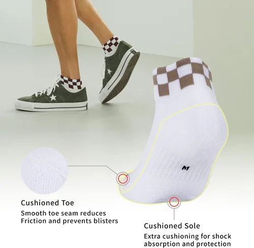 Miniatura 4 de MONFOOT 6 pares de calcetines diarios de ajuste cómodo para hombres y mujeres