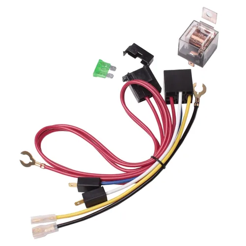 Miniatura 12 de FARBIN Botón de Presión de Bocina con Conector Rápido, Interruptor Momentáneo con 3 Metros de Cable, Interruptor de Botón Redondo con Tapa Roja