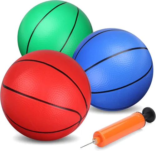 Mini baloncesto de 6 pulgadas para mini aro de baloncesto, pequeña bola de repuesto para sobre el aro de la puerta, pelota pequeña de PVC para