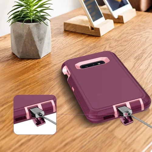 Miniatura 5 de I-HONVA Funda para Galaxy S10E a prueba de golpes, a prueba de polvo y caídas, 3 capas, protección de cuerpo completo [sin protector de pantalla]