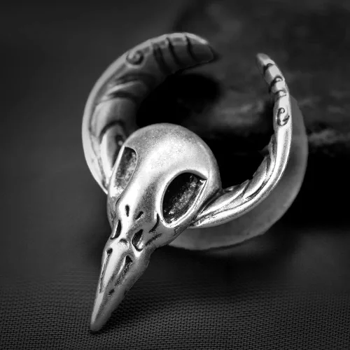 Miniatura 2 de 2 piezas de apertura de túneles de oreja, cuernos de calavera, calibre de oreja, piercing expansor, estirables, joyería de moda, piercing corporal
