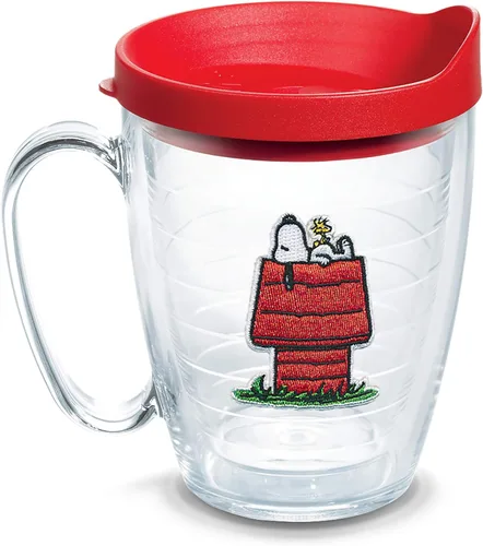 Miniatura 14 de Tervis Colección Best Buddies de Peanuts Snoopy Casa de Woodstock Hecho en Estados Unidos Vaso de viaje aislado de doble pared mantiene las bebidas