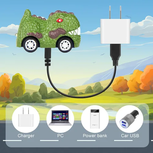 Miniatura 6 de Tomatong Juguetes de Reloj de Coche con Control Remoto con Luz LED, Mini Coches de Carreras de 2.4 GHz Juguete de Muñeca para Niños, Coche Pequeño