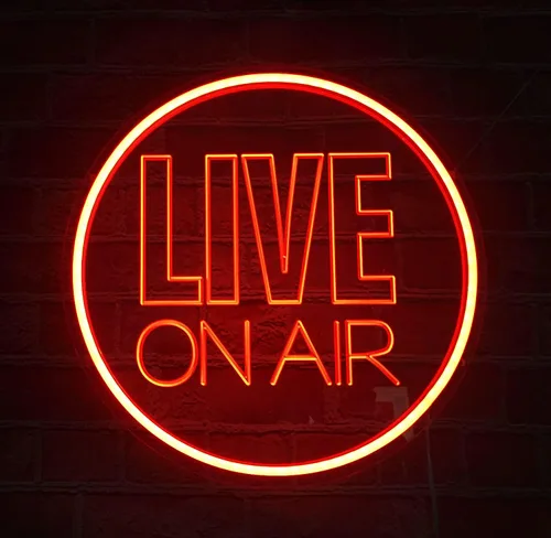 Miniatura 12 de NOXTROND Letrero de Luces de Neón En Vivo, Letrero de Neón LED En Vivo con Alimentación USB para Pared, Decoración de Pared En Vivo Regulable