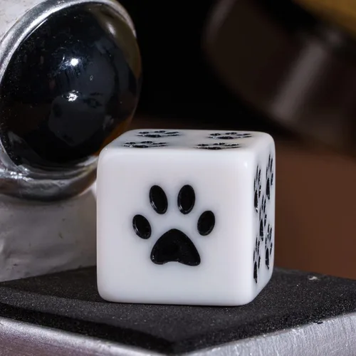 Miniatura 3 de Juego de dados D6 de 10 piezas de 0.63 pulgadas, dados estándar de 6 lados de pata de gato para juegos de mesa DND PRG Wow o enseñanza